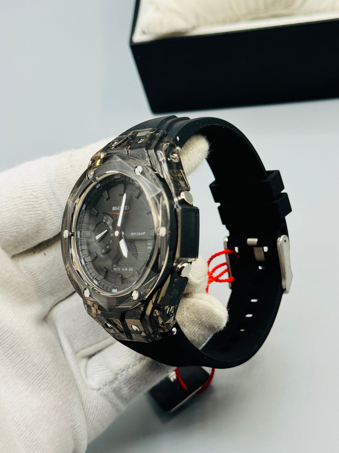 Skmei Dual Time Diamond cutting Sports Watch For Mens