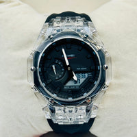 Skmei Dual Time Diamond Cutting watch For Mens
