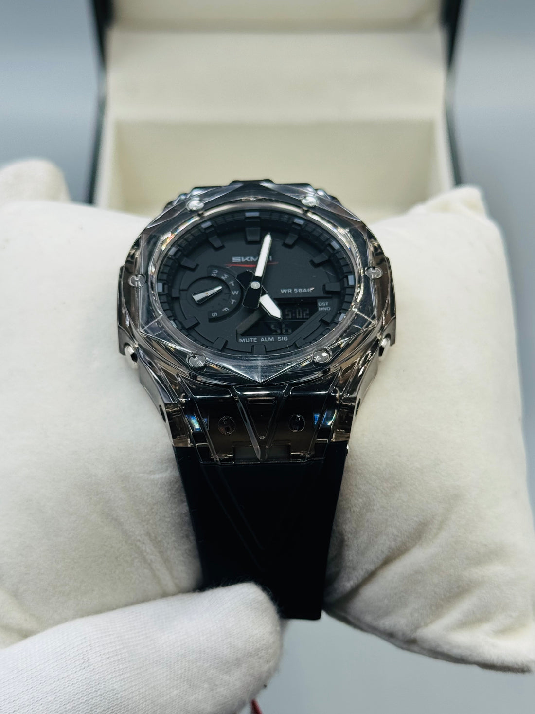 Skmei Dual Time Diamond cutting Sports Watch For Mens