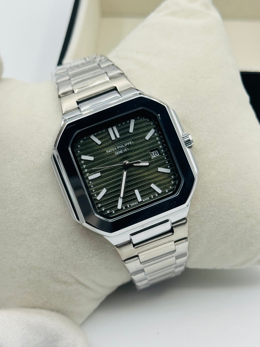 Patek Phillippe Geneve Sqaure Dail For Mens Watch