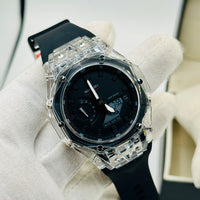 Skmei Dual Time Diamond Cutting watch For Mens