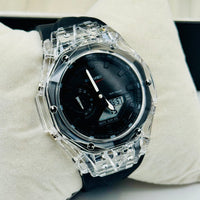 Skmei Dual Time Diamond Cutting watch For Mens