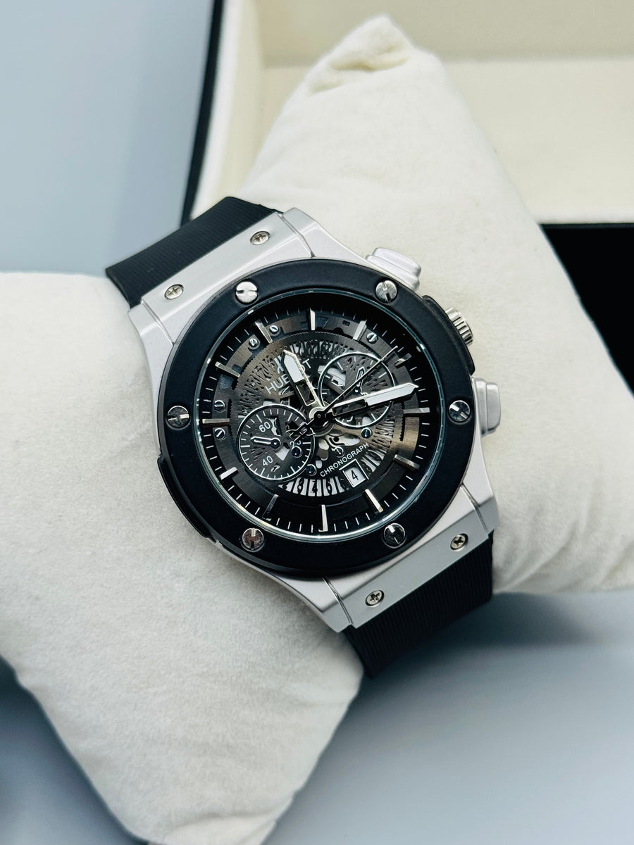 Hablout Pvc Black Straps For Mens Watch