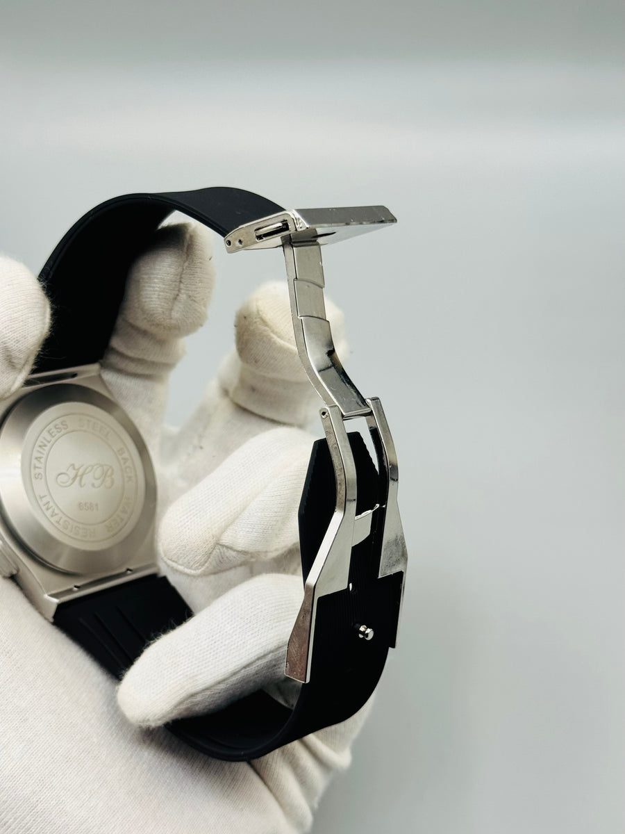 Hablout Pvc Black Straps For Mens Watch