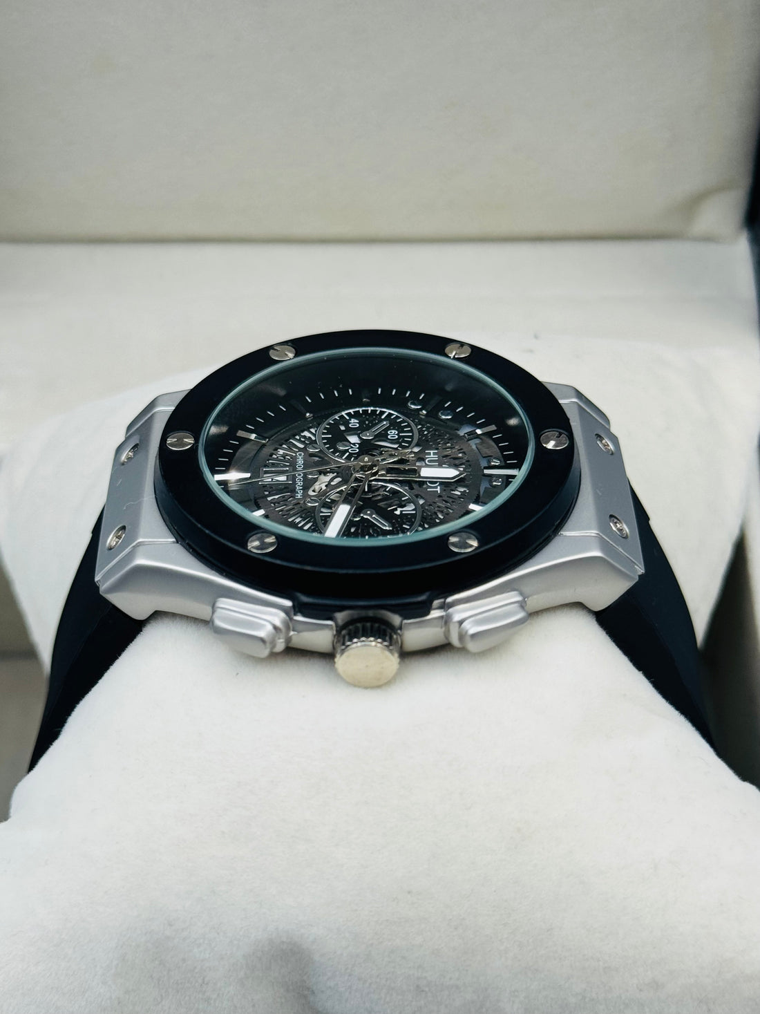 Hablout Pvc Black Straps For Mens Watch