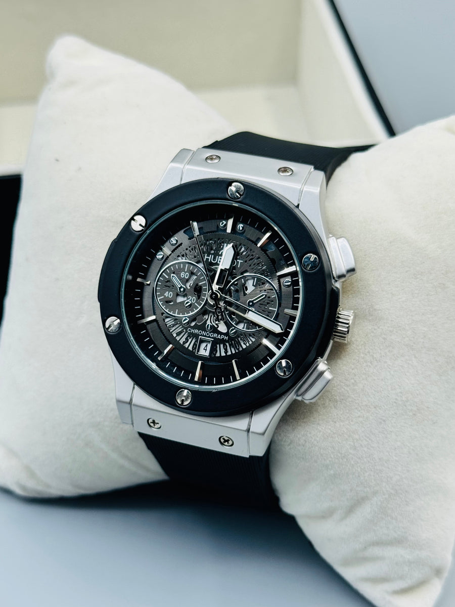 Hablout Pvc Black Straps For Mens Watch