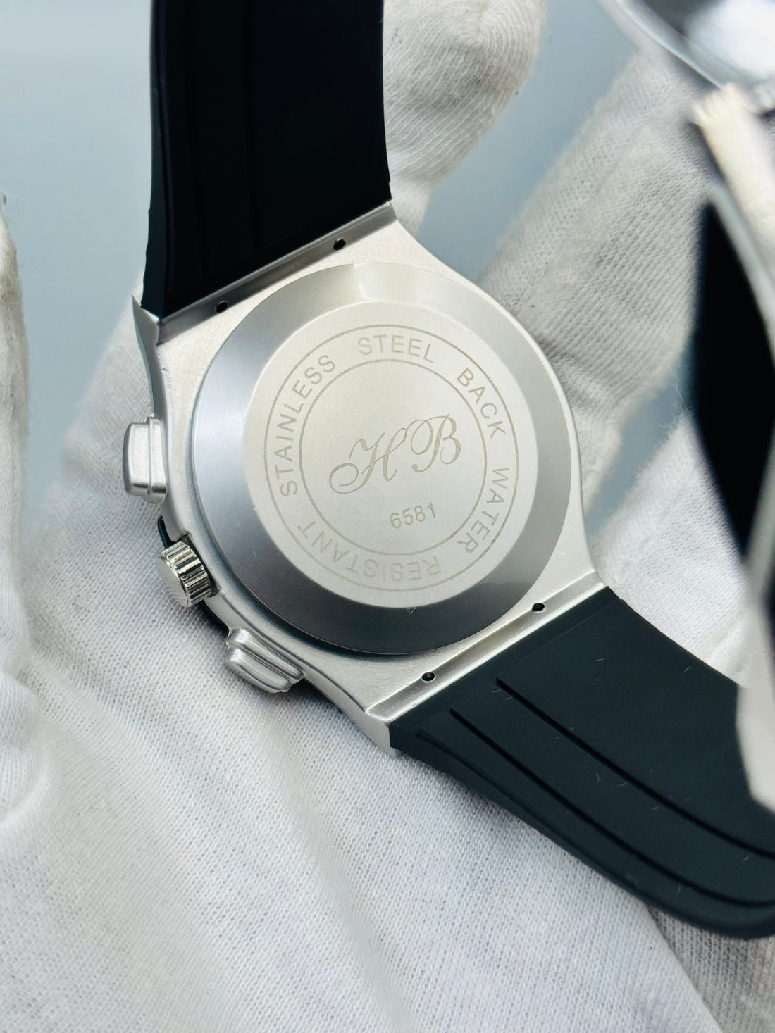 Hablout Pvc Black Straps For Mens Watch