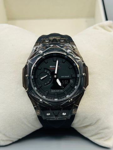 Skmei Dual Time Diamond cutting Sports Watch For Mens
