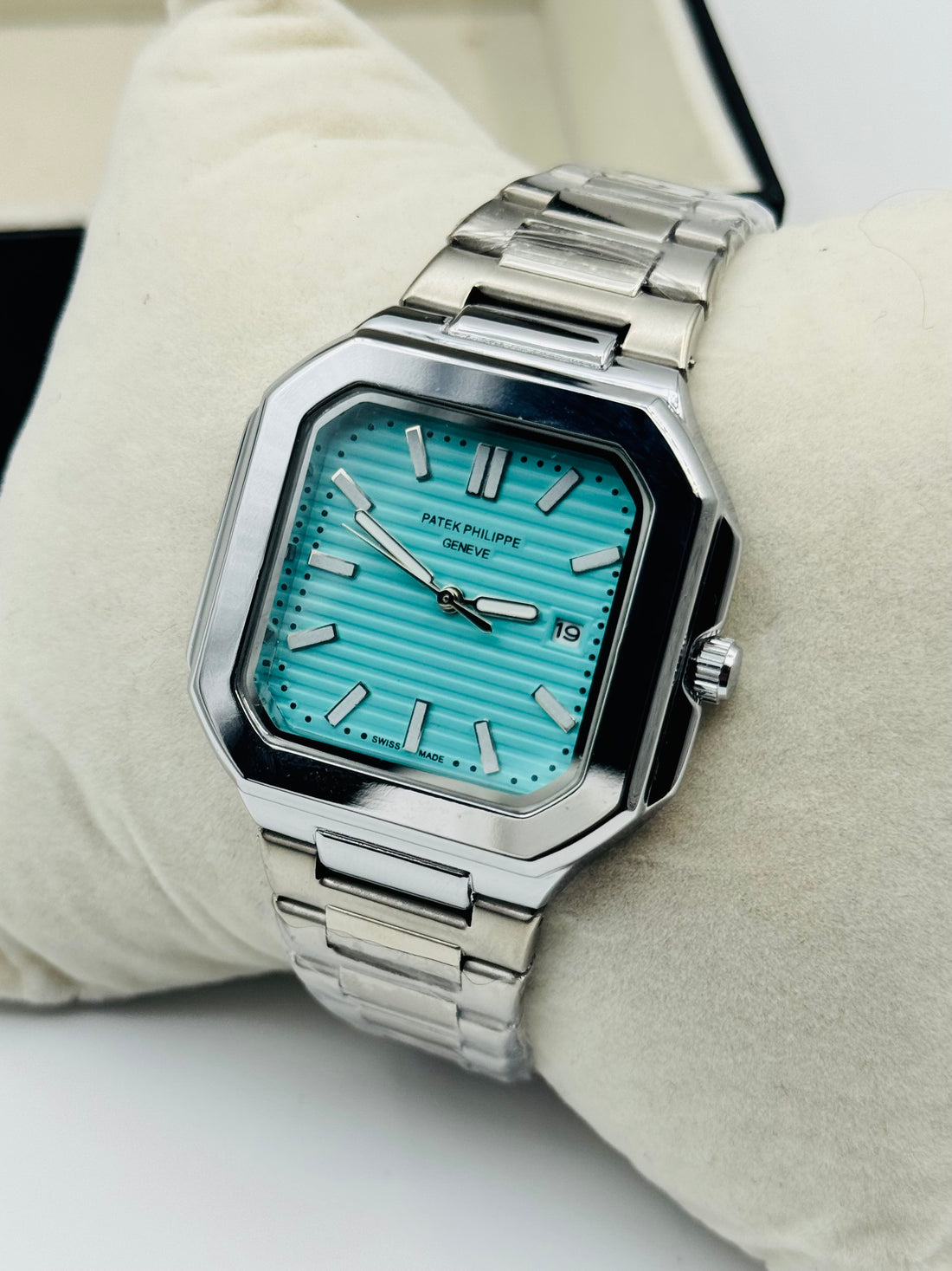 Patek Phillippe Geneve For Mens Watch Sqaure Dail