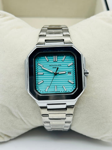 Patek Phillippe Geneve For Mens Watch Sqaure Dail