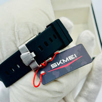 Skmei Dual Time Diamond Cutting watch For Mens