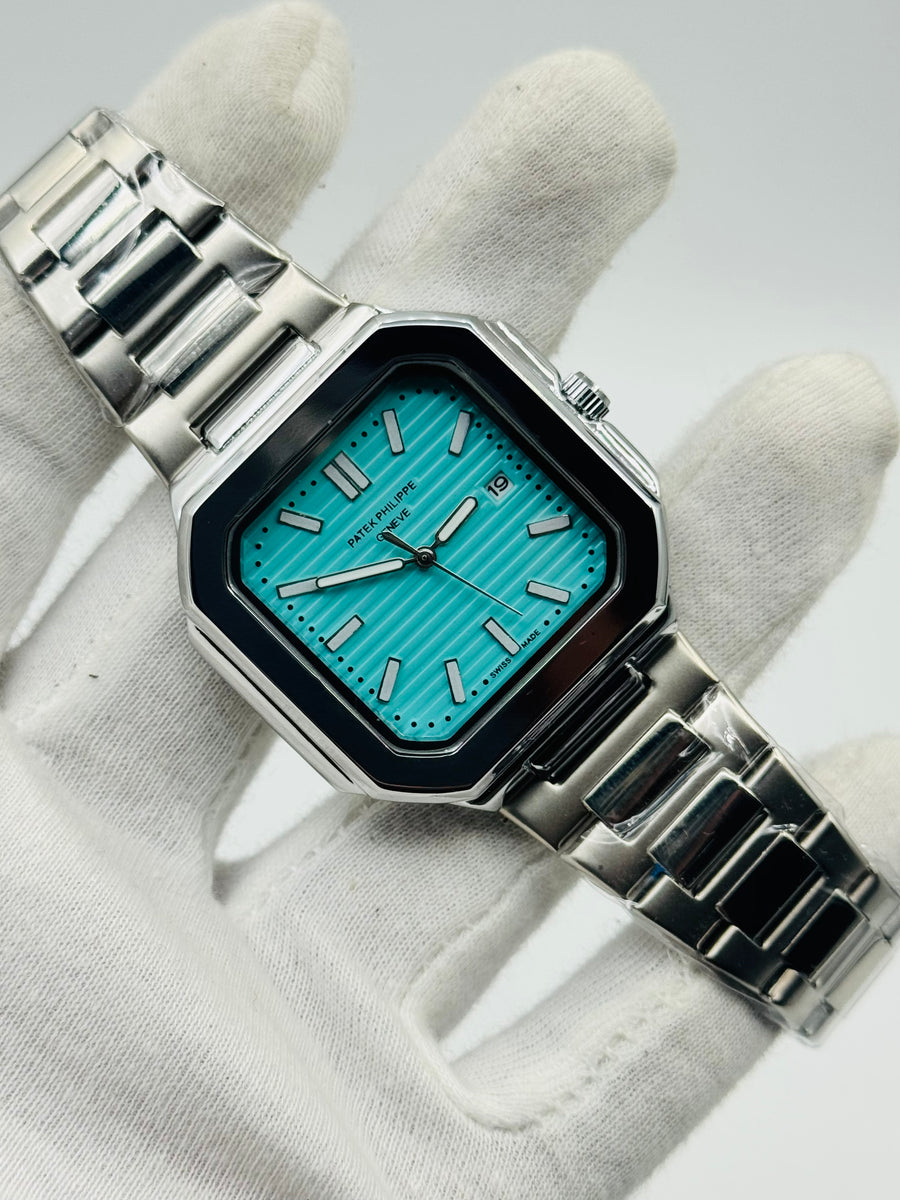 Patek Phillippe Geneve For Mens Watch Sqaure Dail