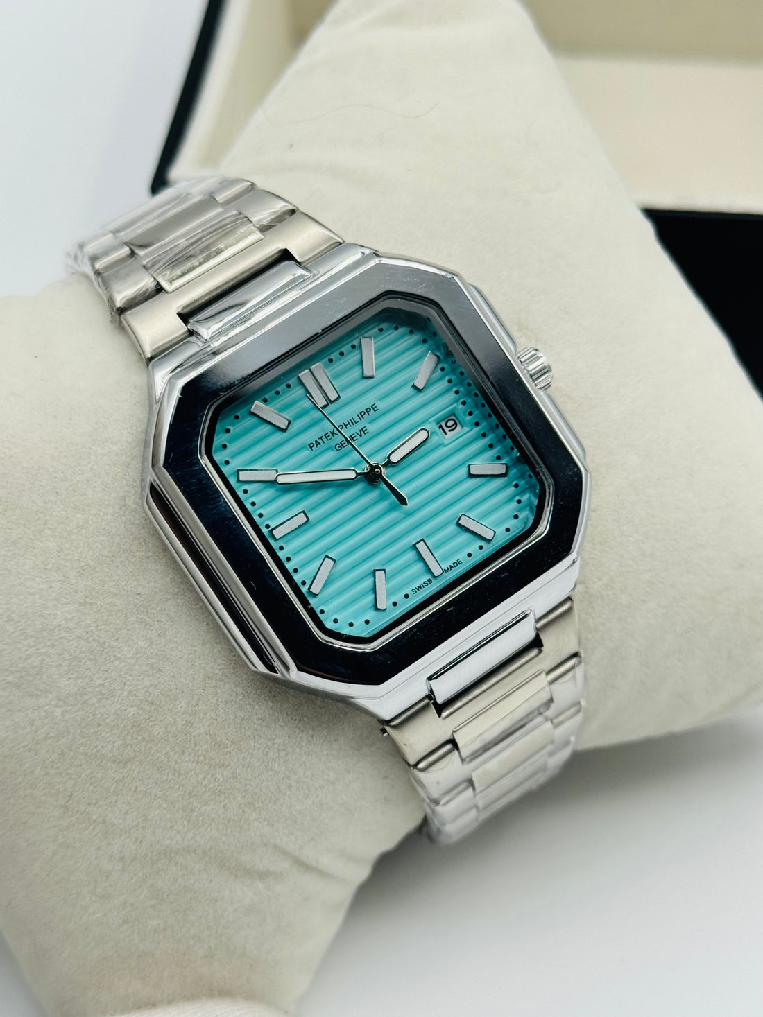 Patek Phillippe Geneve For Mens Watch Sqaure Dail