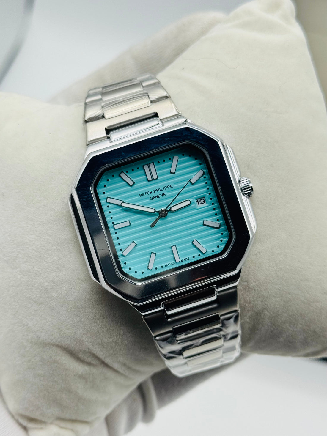 Patek Phillippe Geneve For Mens Watch Sqaure Dail