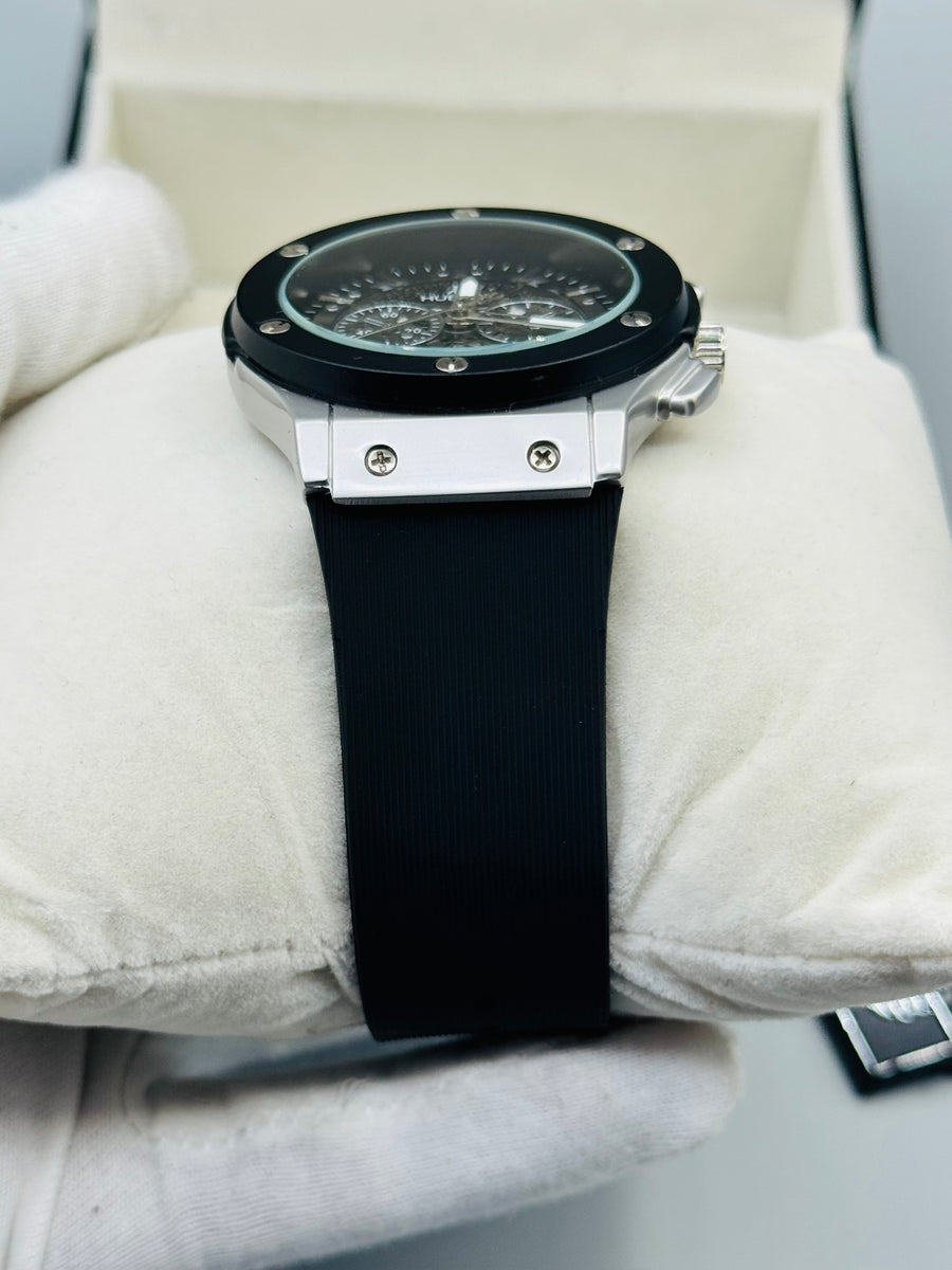Hablout Pvc Black Straps For Mens Watch